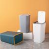 Plastic Push Top Waste Bin for Home and Office Use Durability Trash Can Waste Bin with Easy Press Lid for Any Room