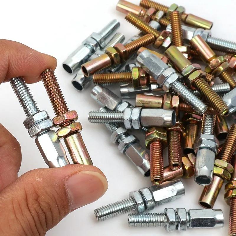 Motorcycle Clutch Screw M6 Universal Adjustment Aluminum Throttle Cable Adjuster Screw Motorcycle Clutch Cable Wire Adjuster