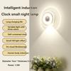 LED Intelligent Remote Control Clock Body Sensor Wall Lamp Bedroom Bedside Atmosphere Night Light