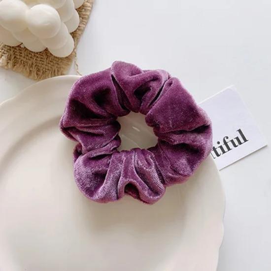 Classic All-match Velvet Scrunchies Women Girls Elastic Hair Rubber Bands Accessories Tie Hair Ring Rope Lady Headdress Headwear