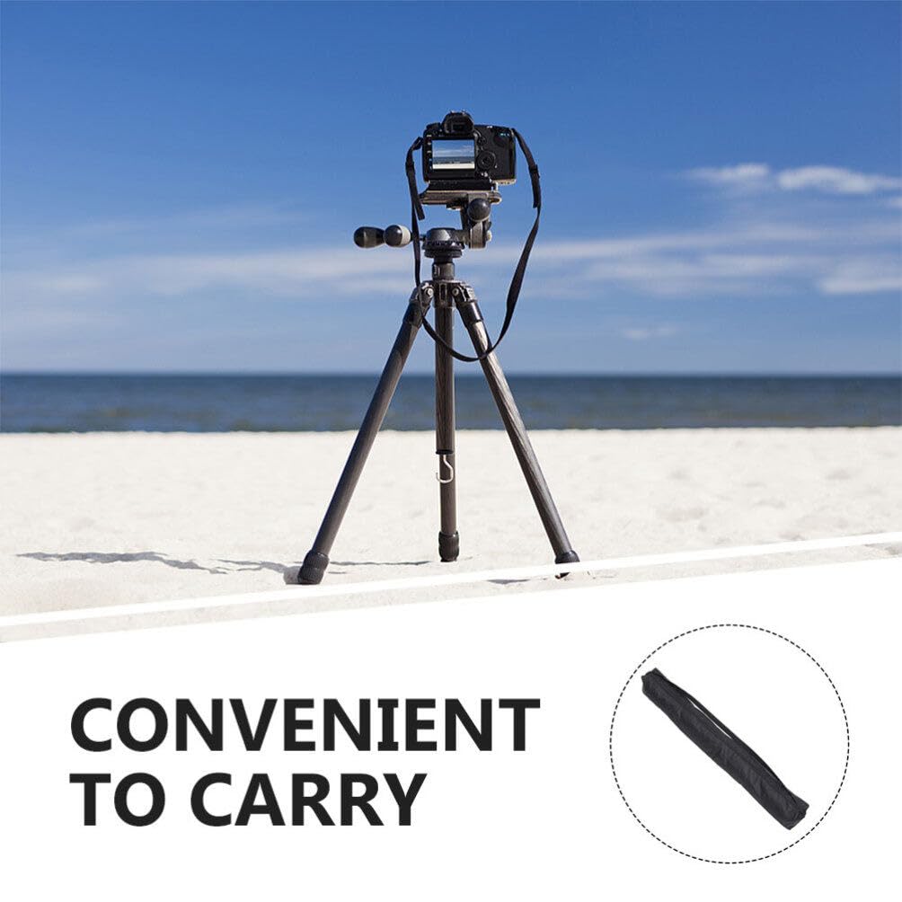 EXCEART Tripod Carrying Case Bag with Shoulder Strap, Compatible with Boom Stands, Tripods, Microphone Stands, and Tent Poles, Black, 90cm