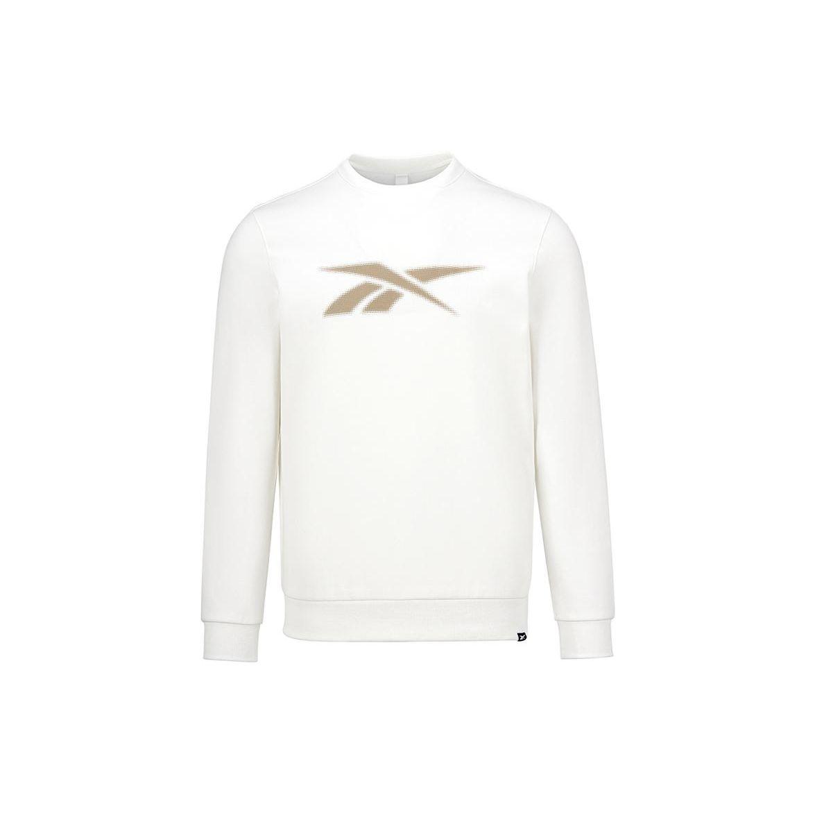 Reebok Logo Print Knit Crewneck Sweatshirt Unisex sweatshirts White 223RMS305UGW1 S