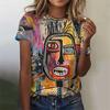 T Shirt Butterfly Graphic Print T-shirt Short Sleeve Crew Neck Casual Top for Summer Spring Women's Clothing Top Tee