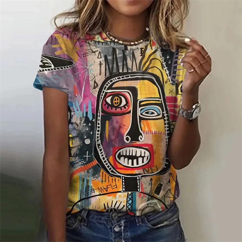 T Shirt Butterfly Graphic Print T-shirt Short Sleeve Crew Neck Casual Top for Summer Spring Women's Clothing Top Tee