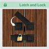Anti-Rust Door Latch Lock With Screws Fence Latch Heavy-Duty Flip Gate Latch  Sliding Open Door