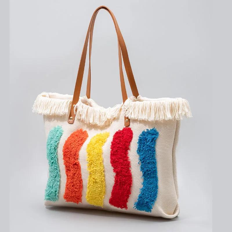 

Premium Women’s Tote Bag Canvas Handbag - Oversized Capacity Daily Commute Shoulder & Handle Bag 2023 Trending Design (20cm Max Length 30cm)