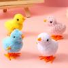 6Pcs Clockwork Toys Plush Chick Wind-up Toys Realistic Appearance Simulated Chick Figures Fluffy Chick Toys
