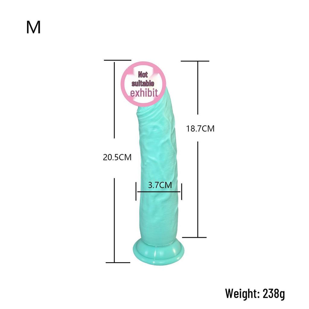 Realistic Silicone Dildo with Suction Cup: Unisex Adult Masturbator