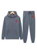 Spring Tide Brand Aml Classic Big Love Printing Men and Women the Same Couple Hooded Sweater Set