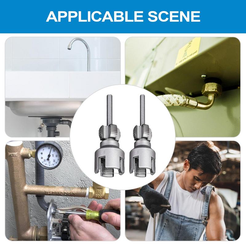 PVC Thread Maker Tool External Internal Cutter 1/2 & 3/4 Dies for Water Tube Electric Drill Garden Hose Home Improvement