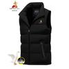Men's Autumn/Winter Stand Collar Down Vest – Sleeveless, Thick, and Warm