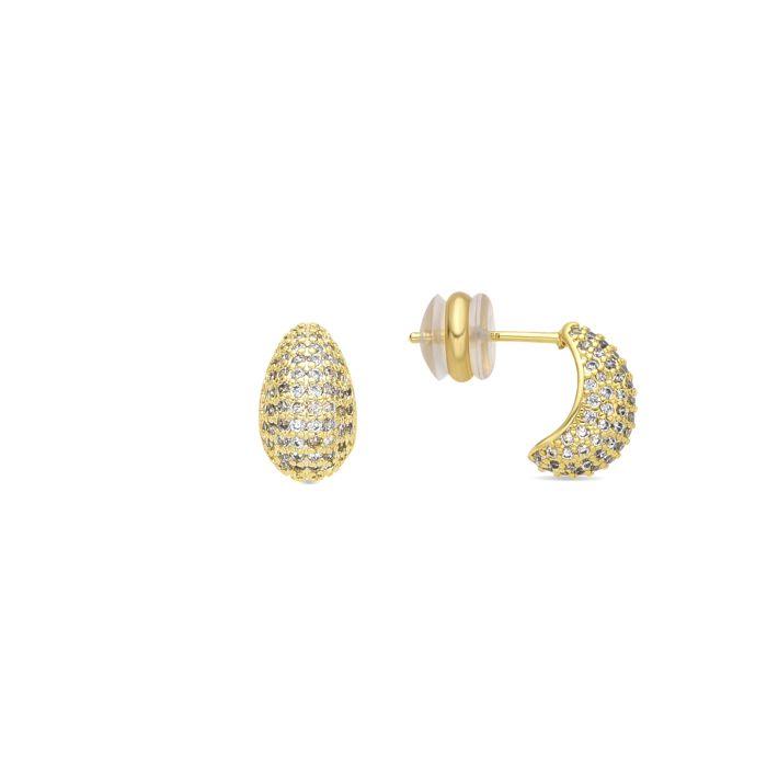 Boucles d'oreilles - LUXENTER - Kincon - Or 18 carats - Doré - Élégantes et sophistiquées