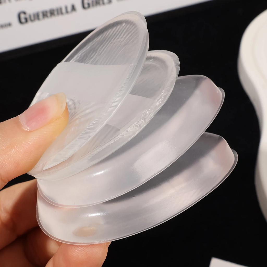1/20 st sminkpuderpuff silikon non-stick mjuk transparent rund droppformad kosmetisk kraftsvamppuff smidig blandning