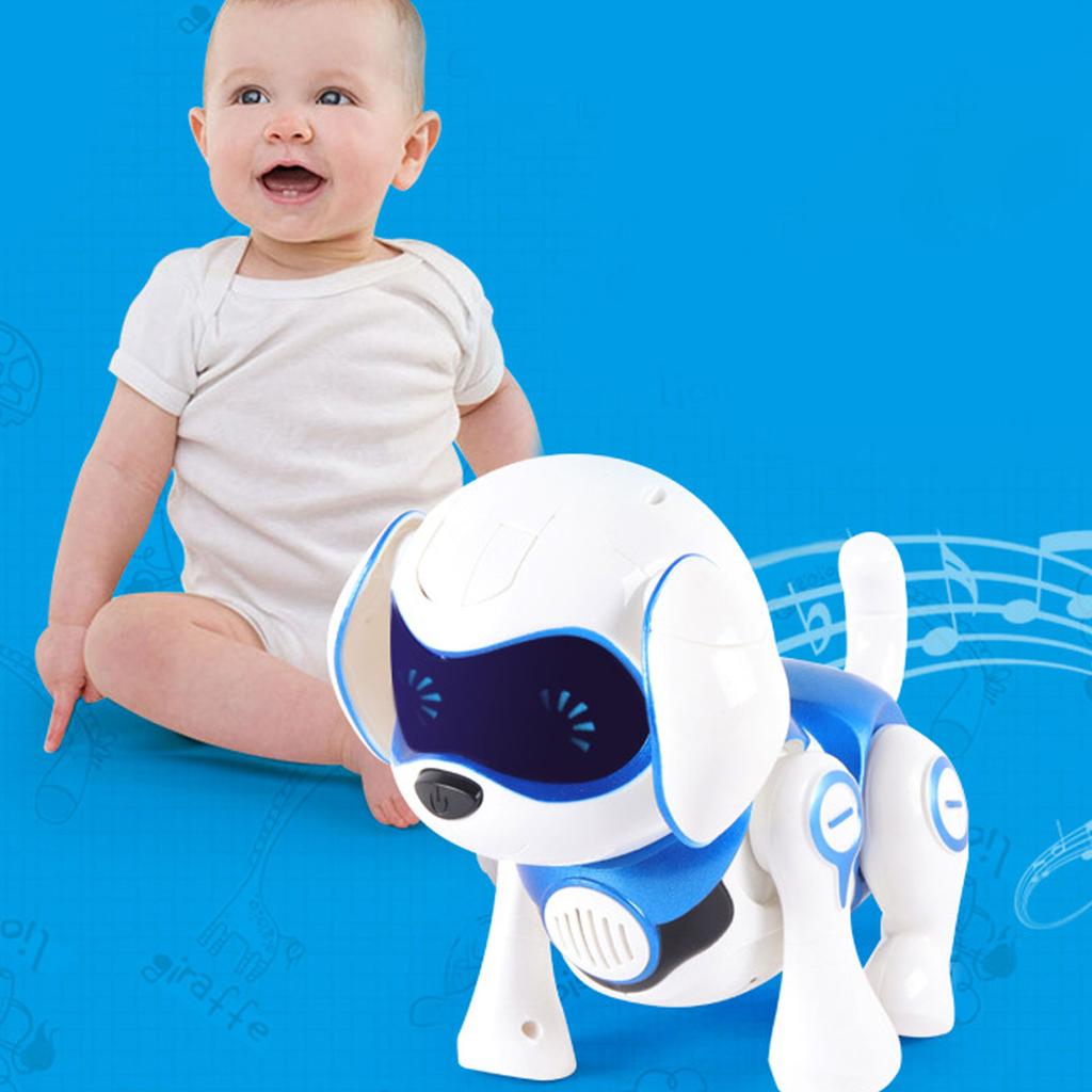 Robot Dog Toys Interactive Lovely Intelligent with Music and Light Dancing Robots Toy Puppy for Kids Birthday Gifts