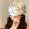 Bow Y2k Print Turban All-match Small Square Scarf Exquisite Printed Headscarf  Outdoor