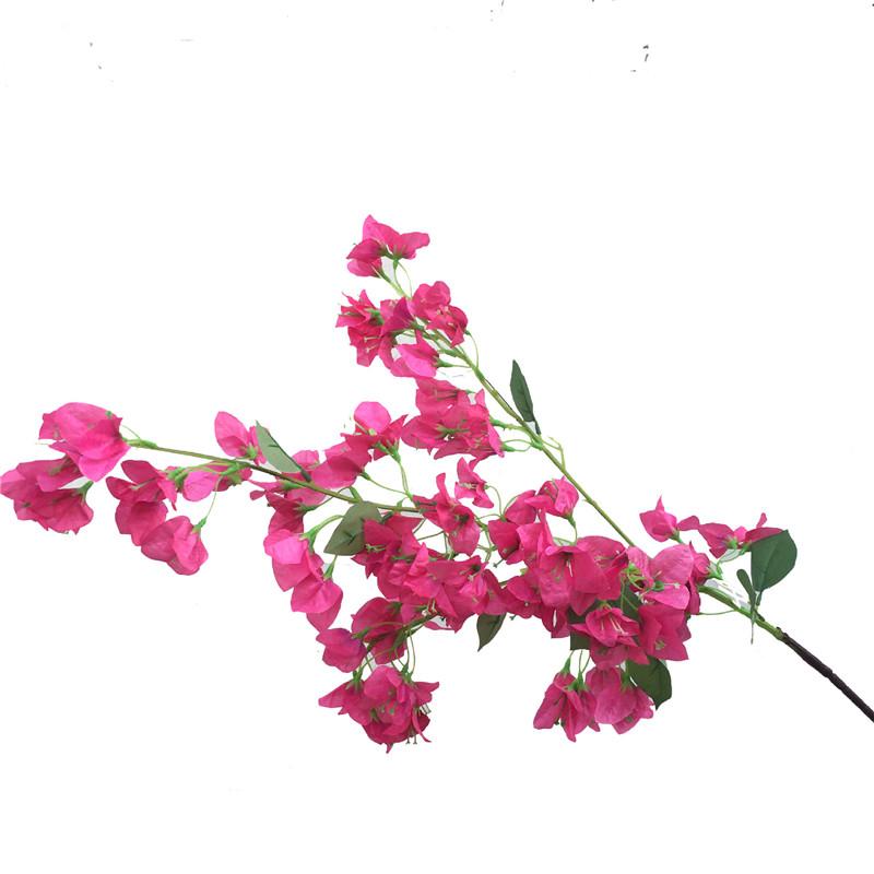 Artificial Bougainvillea Flower Tree Branch Faux Silk Flower for Wedding Party Home Floral Arrangement