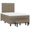 Maison Exclusive - Sommier à lattes de lit avec matelas Taupe 120x200 cm Tissu