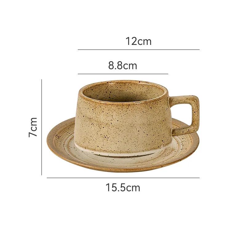 

Japanese Retro Ceramic Mug Set Hand-painted Pattern Coffee Office Beverage Cup Milk Household Tea Cups Water 250ML