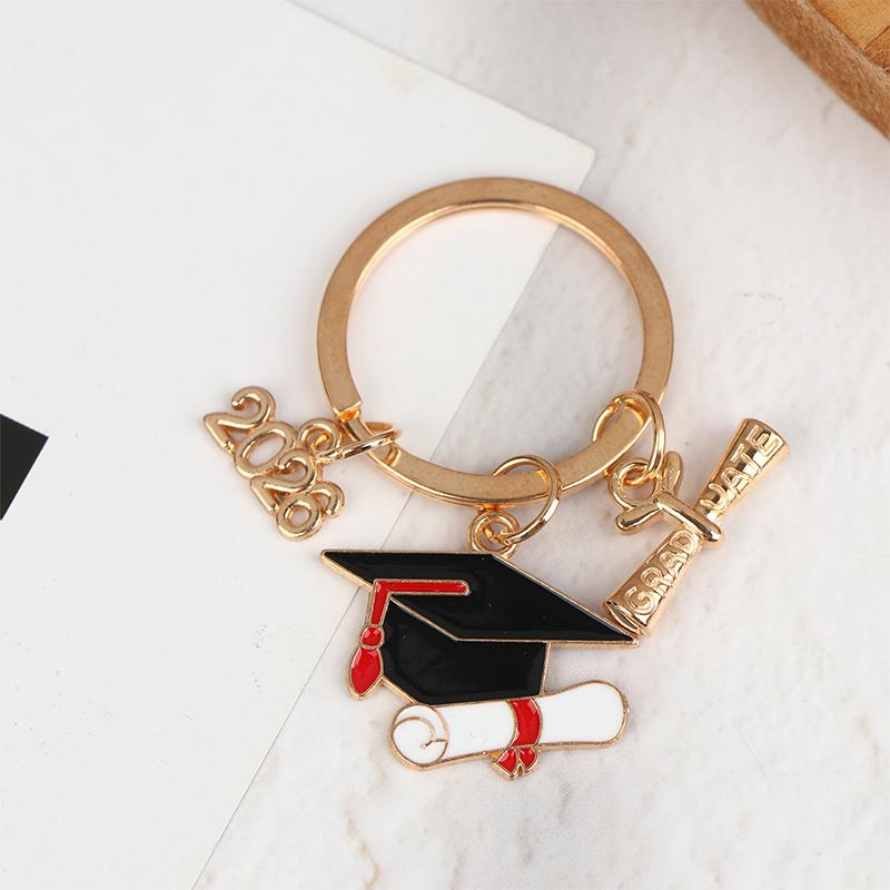 1Pcs 2026 Graduation Key Ring With A Hat And Credentials, Graduation Season Gift Key Ring Pendant, Suitable For Hanging Ba