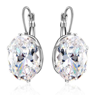 Darček na Valentína Crystal Big Stone Drop Náušnice Módne Elegantné párty šperky