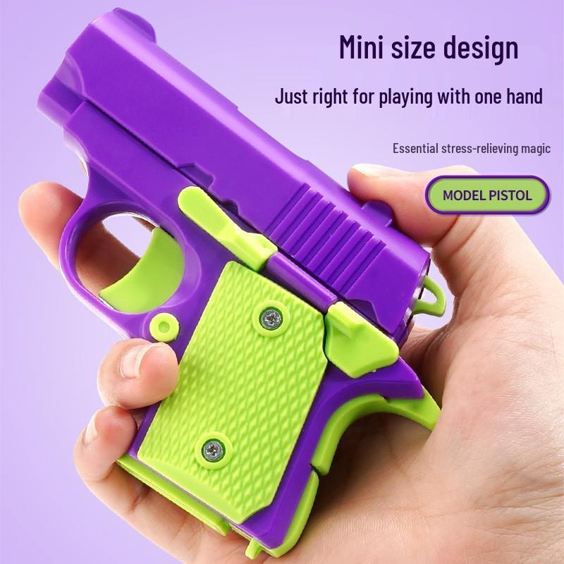 Carrot Gun 1911 Toy: Hot-Selling 3D Printed Decompression Handgun
