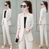 Suit Suit, Long-sleeved Professional Wear, Western Style, Thin Casual Suit, Spring and Autumn Two-piece Suit