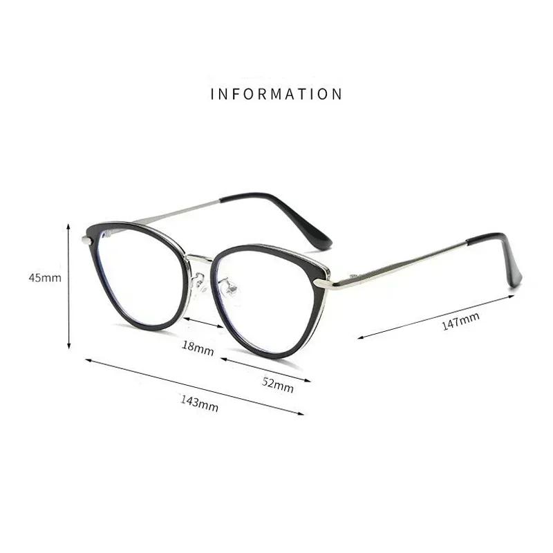 Cat Eye Pochromic Glasses Myopia Glasses for Women Indoor Outdoor Color Changing Sunglasses Ladies Near Sight Eyeglasses