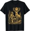 St. Hubert and the Stag Christian Hunter Vision Art T-Shirt