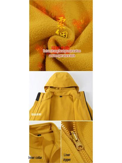 Bird's House Group Unisex Three-in-One Windbreaker Jacket - Water-resistant, Heat-Sealed, Print Logo, Ideal for Outdoor & School Use