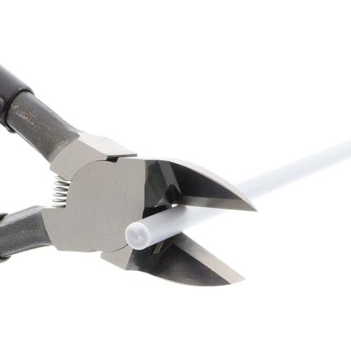 Keiba Ergonomic Cutting Nippers for Plastic, Right-Handed, Flat Tip, 150mm, PL-746