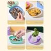 10Pcs Snack Plate Macaron Color Simple Straw Bone Spitting Plate Set Candy Fruit Cookie Cake Storage Tray Kitchen Accessories