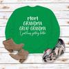 "European & American Fashion Grandma Letter Long-Sleeve T-Shirt, Autumn/Winter, Plus Size"