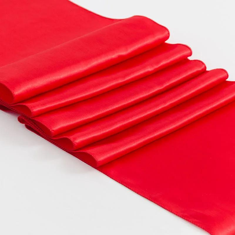10Pcs Satin Table Runner 30cm X 275cm Wedding Party Supply Christmas Home Modern Coffee Dining Luxury Table Decoration