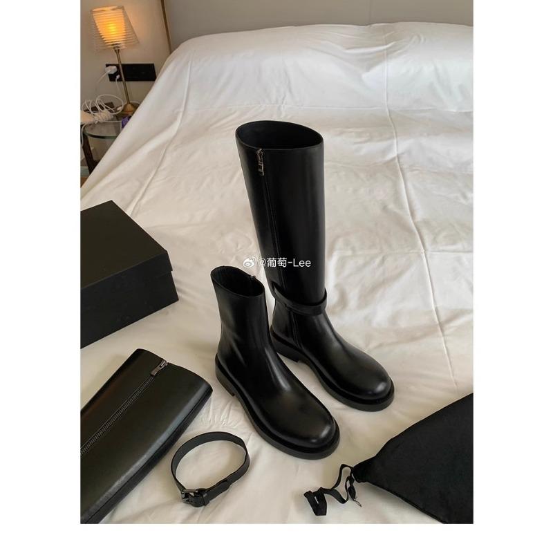 Cowhide~ Genuine leather boots for women wear removable knight boots, high boots, thick-soled thick-heeled boots.