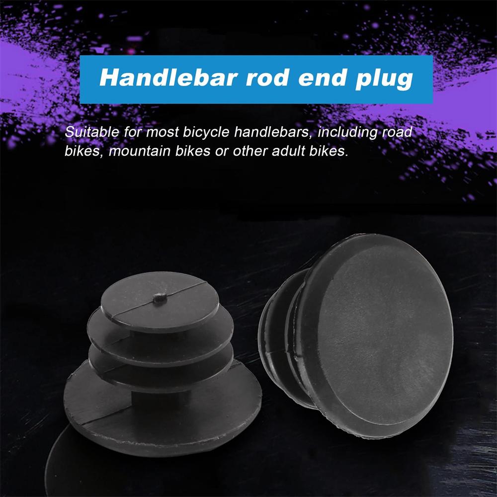 6pcs Bicycle Handlebar Plugs Classic Delicate Bicycle Plastic Plug Road Handlebar Bike Mountain Covers Grips End Cap T1V1