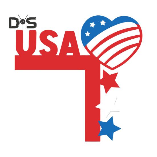 Patriotische Türeckendekoration, 4. Juli, Türrahmendekoration, Holz-Türeckenaufsatz, Ornament für den Gedenktag, den Unabhängigkeitstag, den Veteranentag