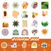 T01040773 Clearance 100 Small Size 4Cm Leaves Bohemian Stickers Vintage Aesthetic Art