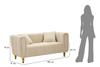 Sofa Alma Cream Z Poduszkami Cm 155X81X71