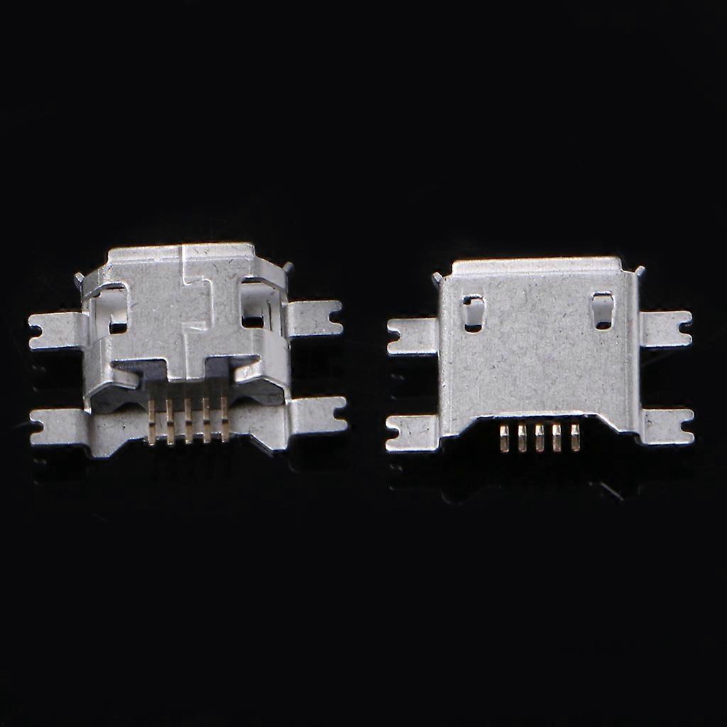 10 Pcs Micro USB Type B 5 Pin Female Socket Connector For Tablet Phone Charging