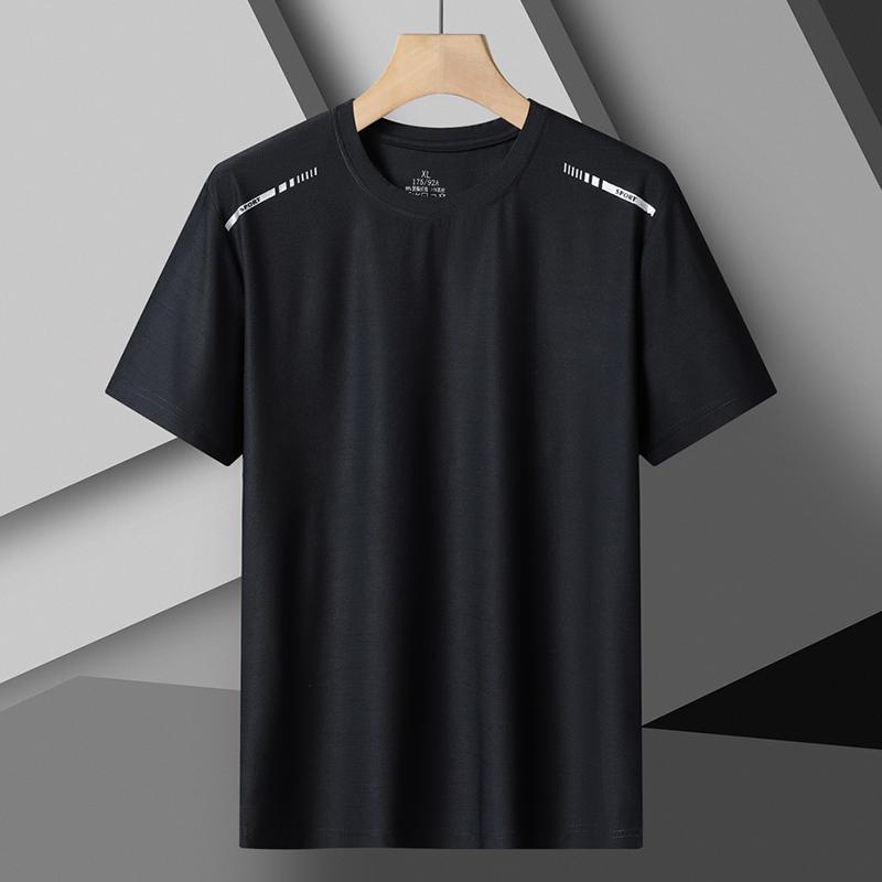 Quick Drying T-shirt Men s Thin Outdoor Sports Short Sleeved Plus Size Men s Short Sleeved Ice Silk T-shirt Quick Drying T-shirt 6XL