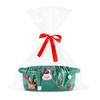Christmas Gift Basket Braided Rope Basket with Handles Large Capacity Toy Organizer Cute Xmas Basket for Festive Gifts Home Storage