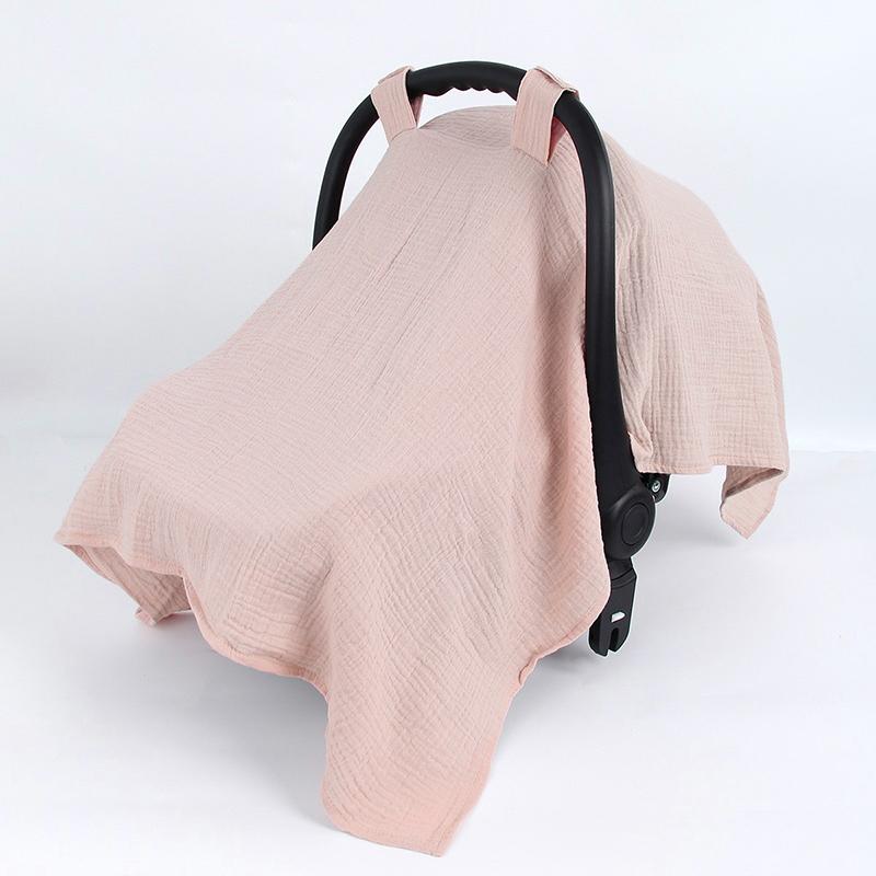 Baby Safety Seat Sun Shade Baby Stroller Cover Cotton Material Breathable Windproof Sun Proof Baby Cover