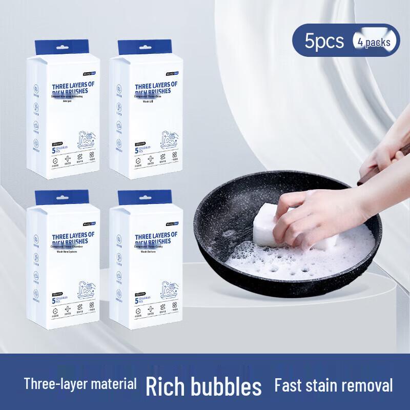 

GRAREY 3-Layer Kitchen Dish Scrubber Sponges