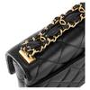 Chanel 23k 19 Hobo Lingge Leather Chain Sewing Leather Tofu Bag Handheld Shoulder Bag Women'S Black