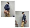 Men’s American Retro Striped Denim Long-Sleeve Shirt: Casual Versatile Spring/Autumn Jacket