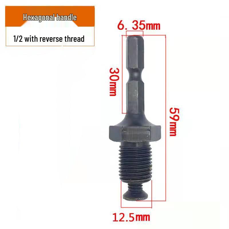 Electric Drill Chuck Adapter for Pneumatic Hammer: Square, Round, Hex Handles