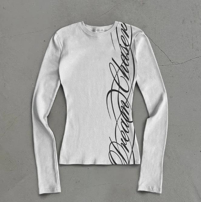 2026 Herbst/Winter Europäisches Y2K Bedrucktes Damen-T-Shirt - Trendiges, Vielseitiges, Modisches Basisteil