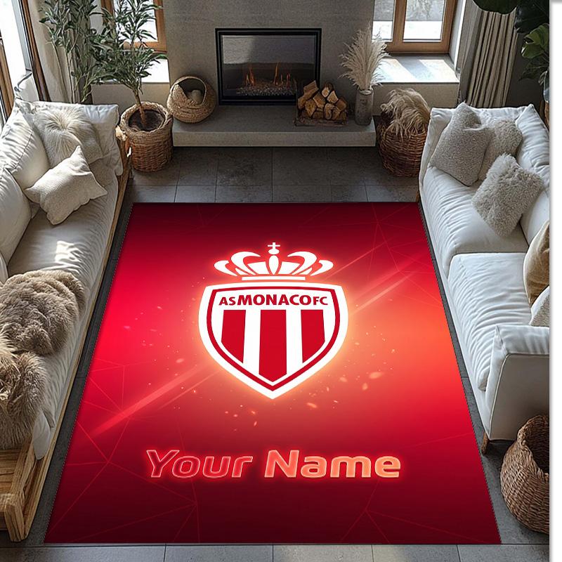 Monaco FC Printed Crystal Velvet Rug Non‑Slip Crystal Velvet Carpet For Sofa Bedroom Indoor Home Decoration