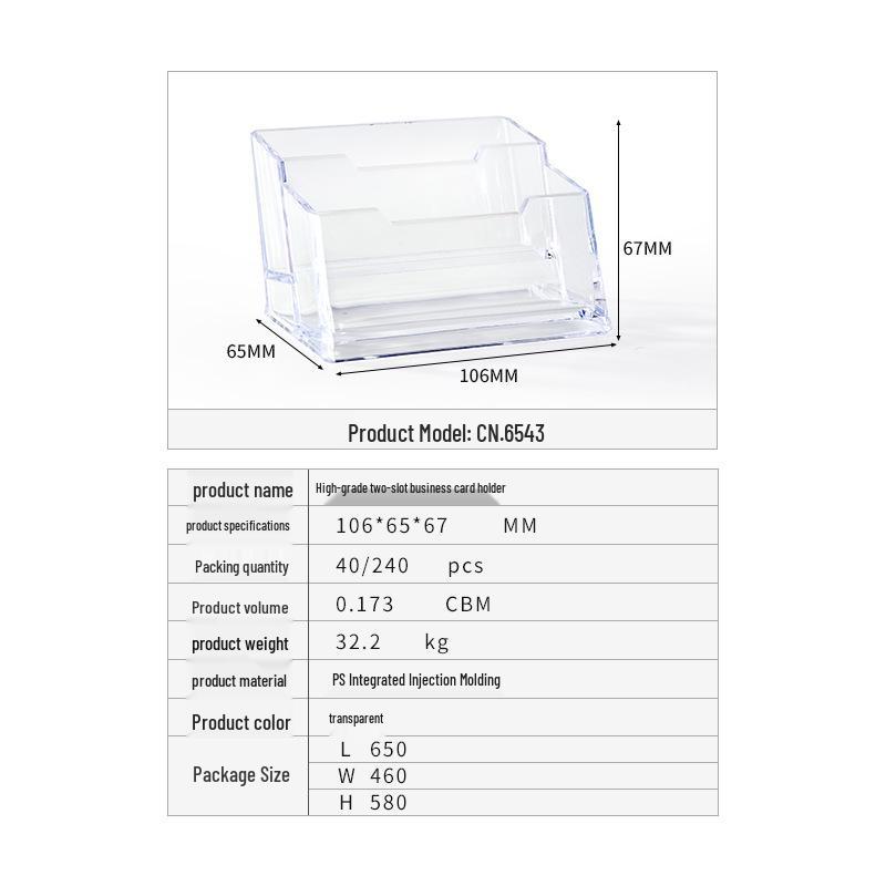 Transparent Ballot Box for Opinion Collection, Elections, Exhibitions, and Business Card Storage