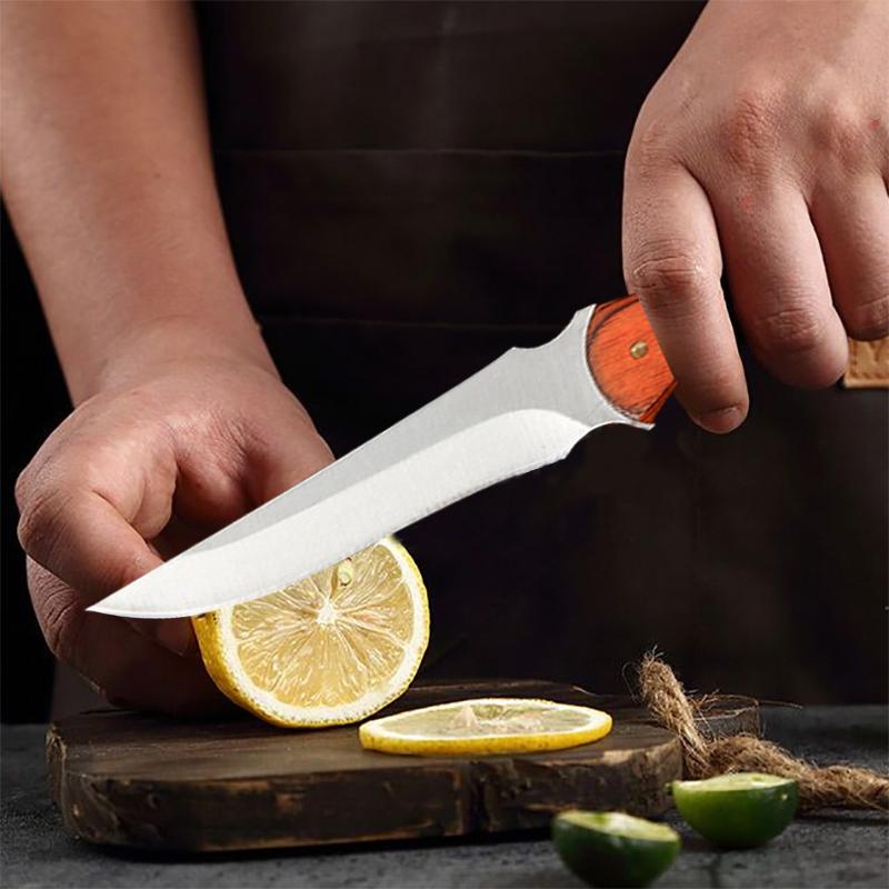 Chef Knife for Cooking Meat Cleaver Knife Kitchen Handmade Forged Knife Fruit Slicer Stainless Steel Professional Boning Knife